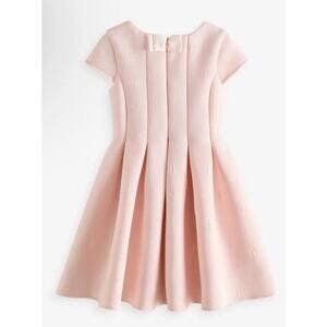 Baker by Ted Baker Pleated Scuba Dress Pink Girls Sz 8 $87 NWT